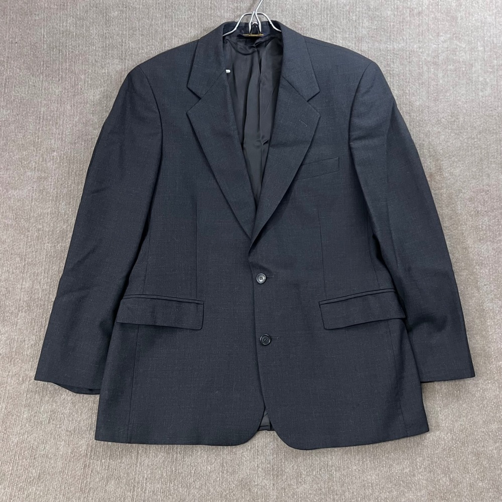 Brooks Brothers Brooksease Sport Coat Blazer‎ 40R Wool Blend Gray Two Button